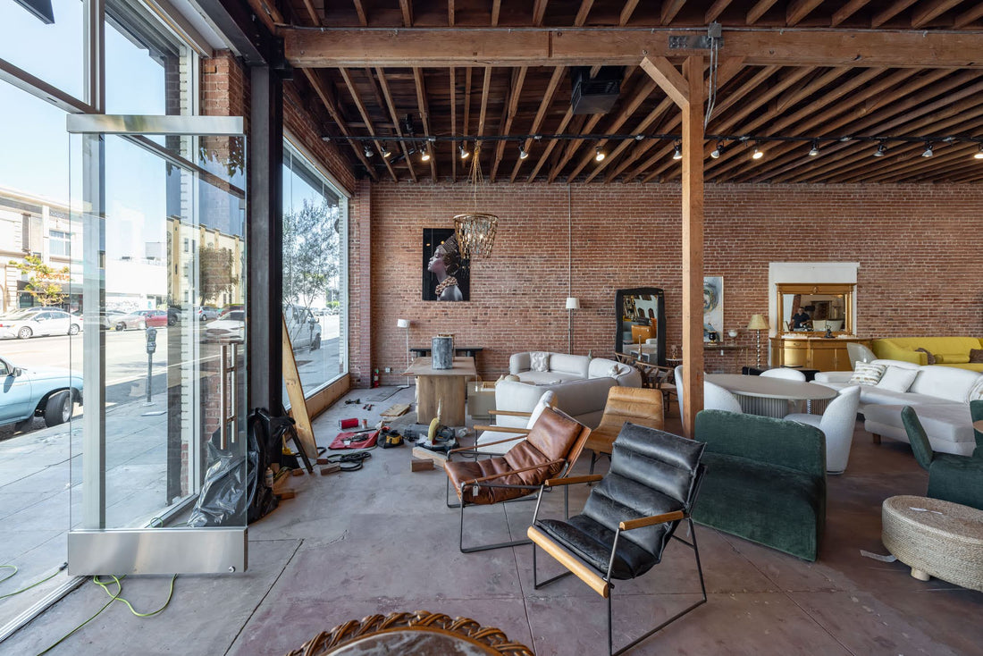 Inside the Furniture Collection furniture showroom in Melrose Hill, Los Angeles