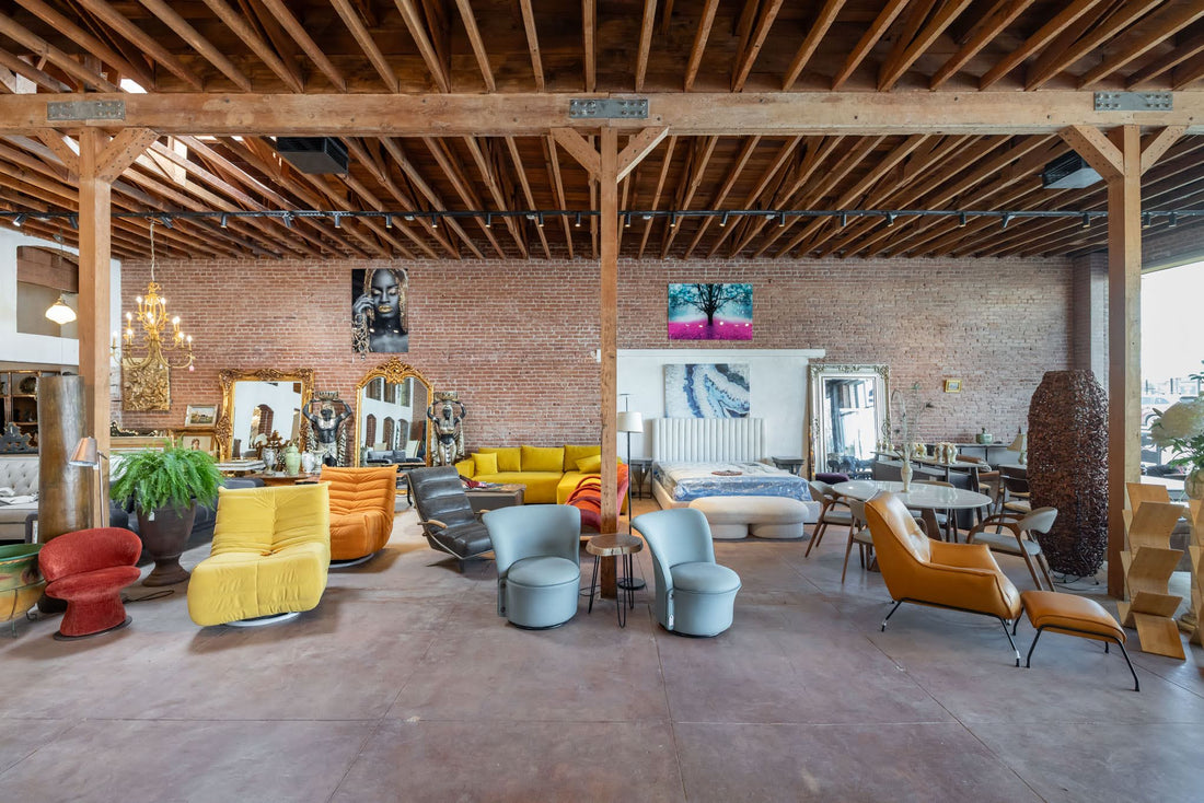 Inside the Furniture Collection furniture showroom in Melrose Hill, Los Angeles