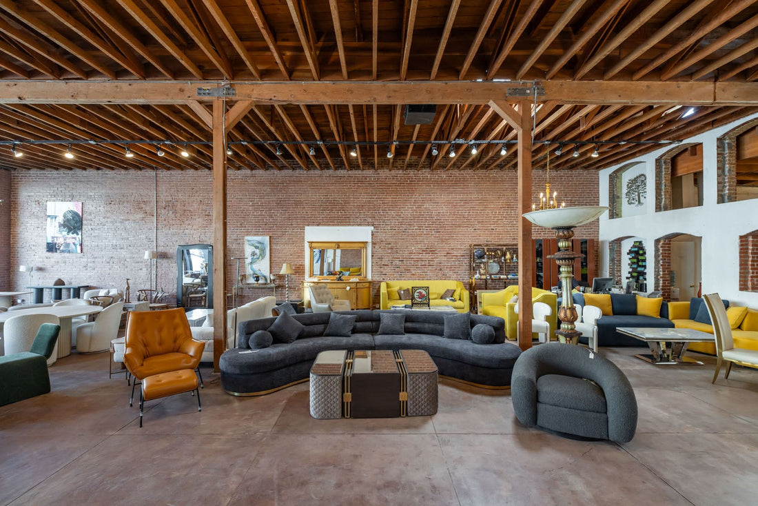 Inside the Furniture Collection furniture showroom in Melrose Hill, Los Angeles