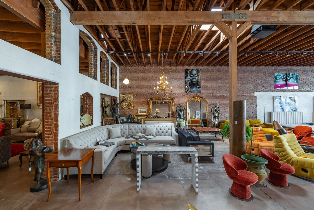 Inside the Furniture Collection furniture showroom in Melrose Hill, Los Angeles