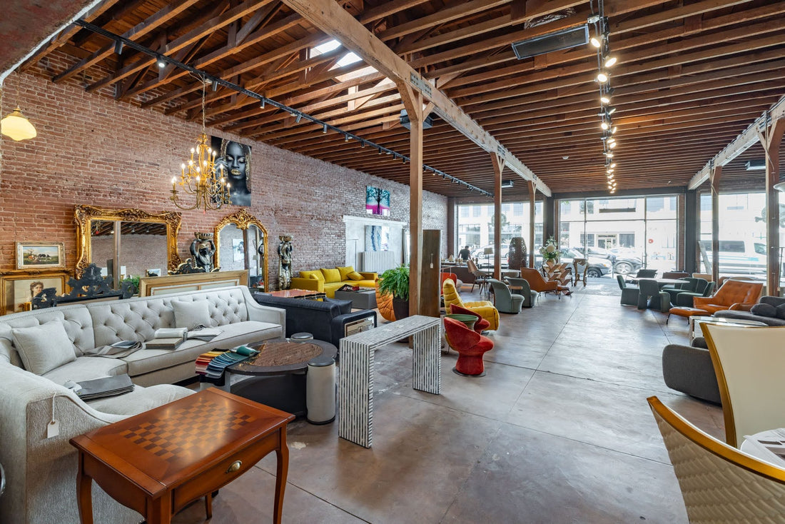 Inside the Furniture Collection furniture showroom in Melrose Hill, Los Angeles