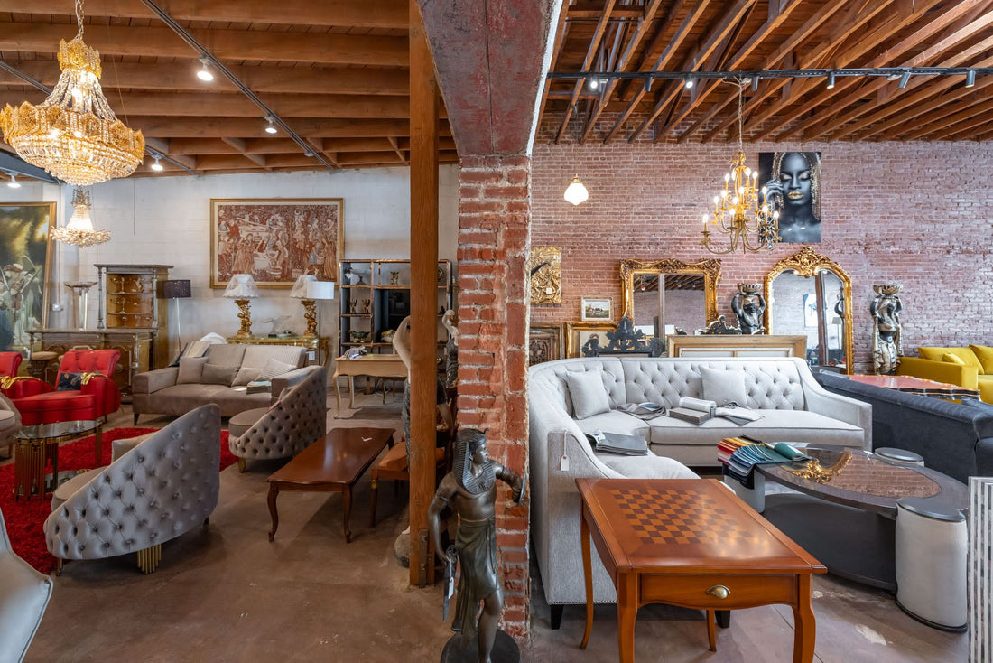 Inside the Furniture Collection furniture showroom in Melrose Hill, Los Angeles