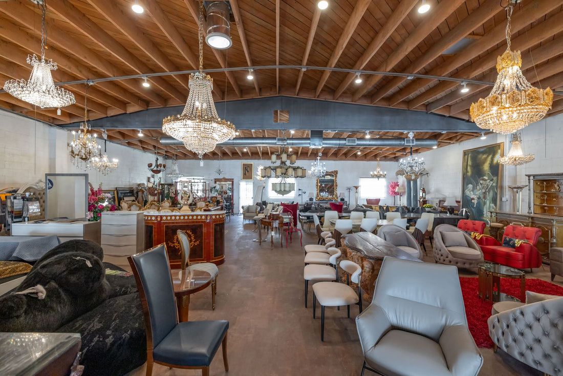 Inside the Furniture Collection furniture showroom in Melrose Hill, Los Angeles