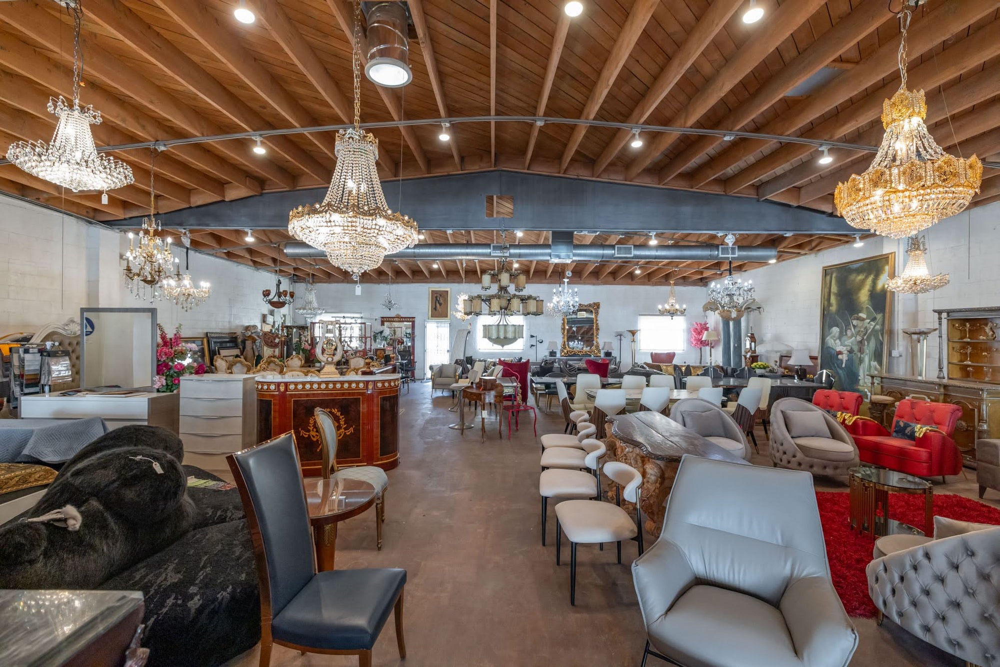 Inside the Furniture Collection furniture showroom in Melrose Hill, Los Angeles