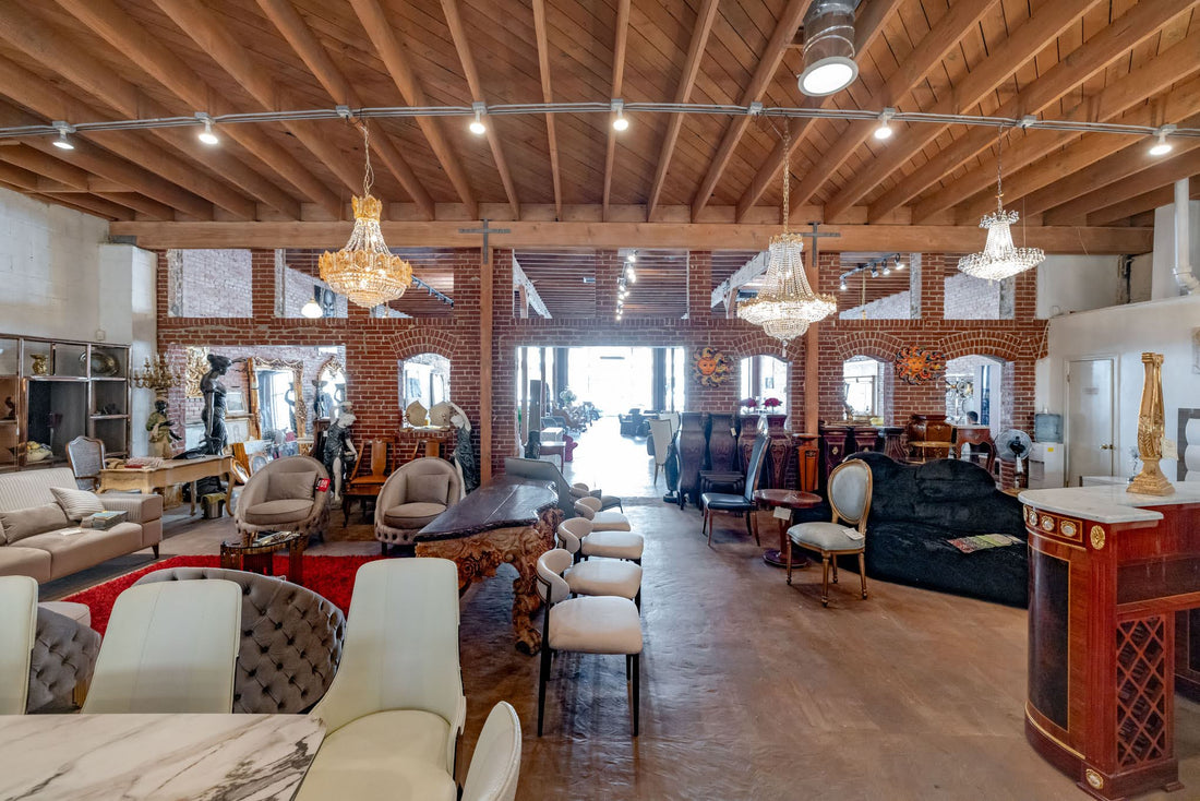 Inside the Furniture Collection furniture showroom in Melrose Hill, Los Angeles