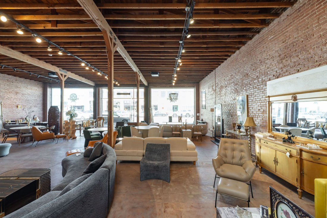 Inside the Furniture Collection furniture showroom in Melrose Hill, Los Angeles