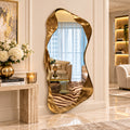 Sculptural Gold Full-Length Mirror