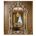 Celestine Antique Silver Baroque Wall Mirror – Ornate Luxury Statement Mirror