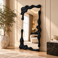 Sculptural Wavy Full-Length Mirror