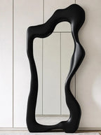 Sculptural Wavy Full-Length Floor Mirror, 31.5" W x 70.9" H