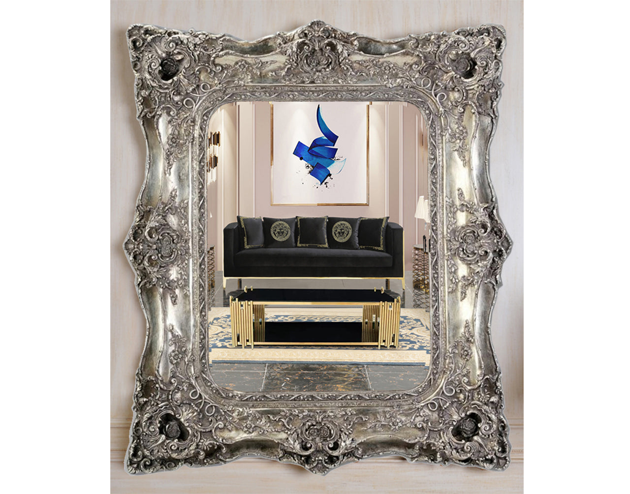 Antique Ornate Wall Mirror