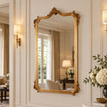 Bellamy Crest Ornate Gold Wall Mirror – French-Inspired Luxury Accent Mirror