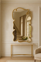 Luxury Sculptural Gold Wall Mirror