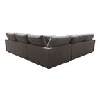 Moderna Fabric Upholstered Sectional Sofa