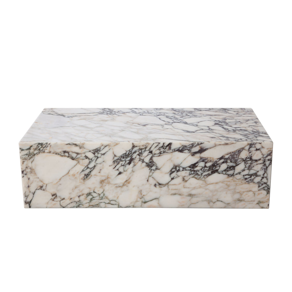 Moderna White Quartz Marble Coffee Table