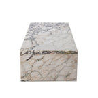Moderna White Quartz Marble Coffee Table