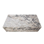 Moderna White Quartz Marble Coffee Table