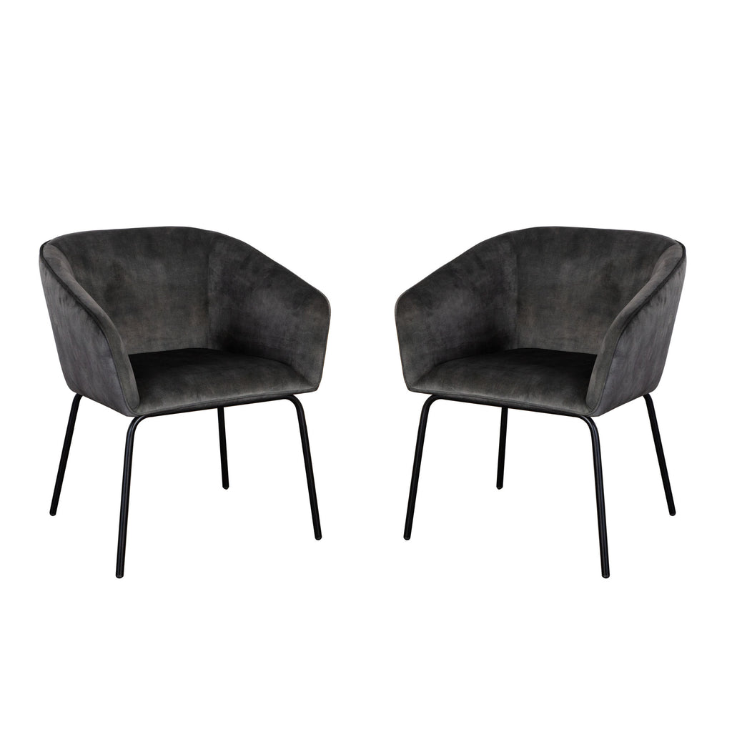 Moderna Velvet Upholstered Armchair