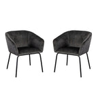 Moderna Velvet Upholstered Armchair