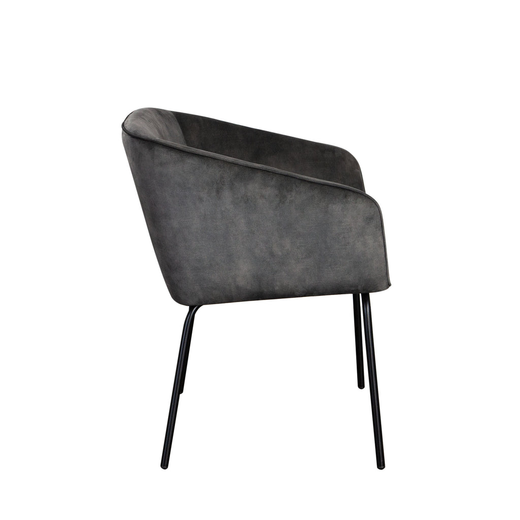 Moderna Velvet Upholstered Armchair