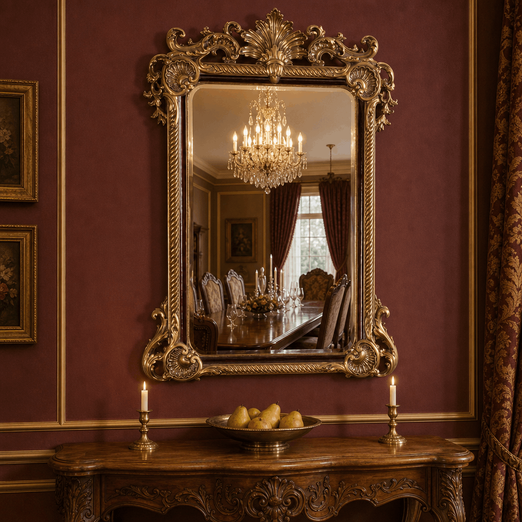 Antique-Inspired Statement Mirror