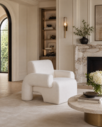 Noa Ivory Sherpa Chair