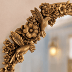 Baroque Floral Gold Framed Wall Mirror