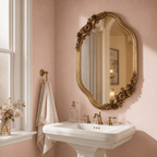 Baroque Floral Gold Framed Wall Mirror