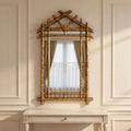 Golden Bamboo Pavilion Wall Mirror