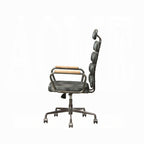 Vintage Executive Top-Grain Leather Office Chair – High Back Swivel Desk Chair