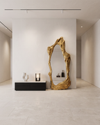 Cascata Molten Gold Floor Mirror