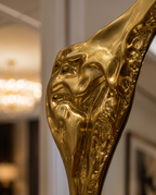 Cascata Molten Gold Floor Mirror