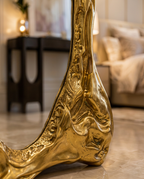 Cascata Molten Gold Floor Mirror