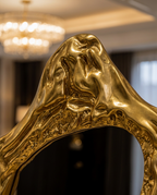 Cascata Molten Gold Floor Mirror