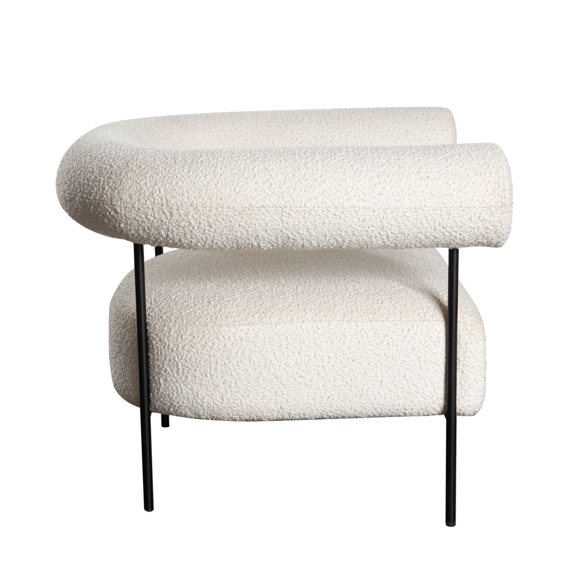 Moderna Curved Back Accent Chair