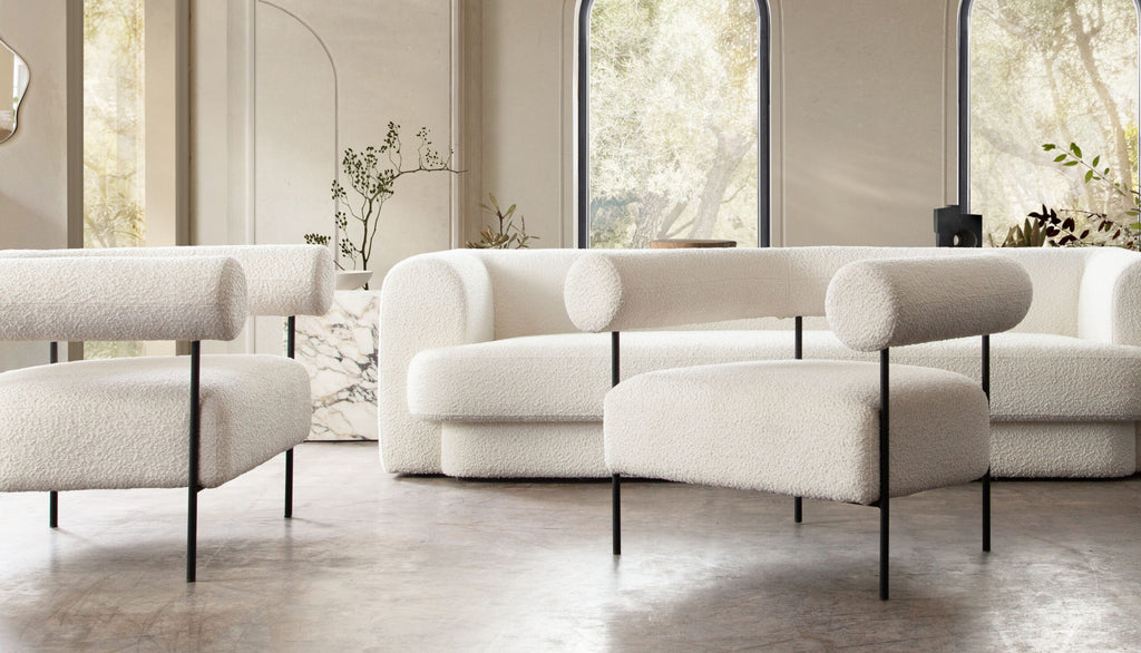 Moderna Curved Back Accent Chair