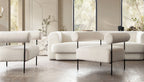 Moderna Curved Back Accent Chair