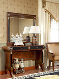 Aurelio Imperial Walnut & Gold Solid Wood Console Table