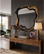 Eclisse Black & Gold Accent Mirror