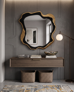 Eclisse Black & Gold Accent Mirror