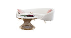 Luxury Curved Sofa & Coffee Table Set