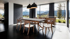 Luxury Solid Wood Extendable Dining Set