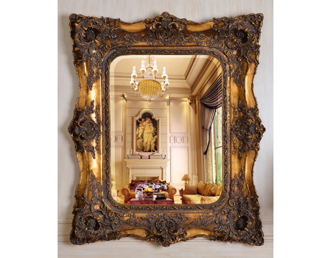 Antique Ornate Wall Mirror