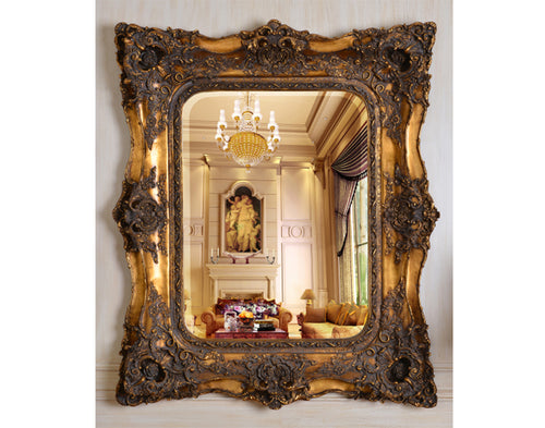 Antique Ornate Wall Mirror