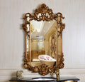 Artisan-Made Ornate Gold Mirror