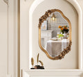 Baroque Floral Gold Framed Wall Mirror