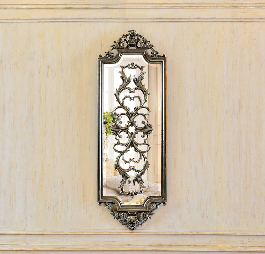Opulent Gold Leaf Wall Mirror