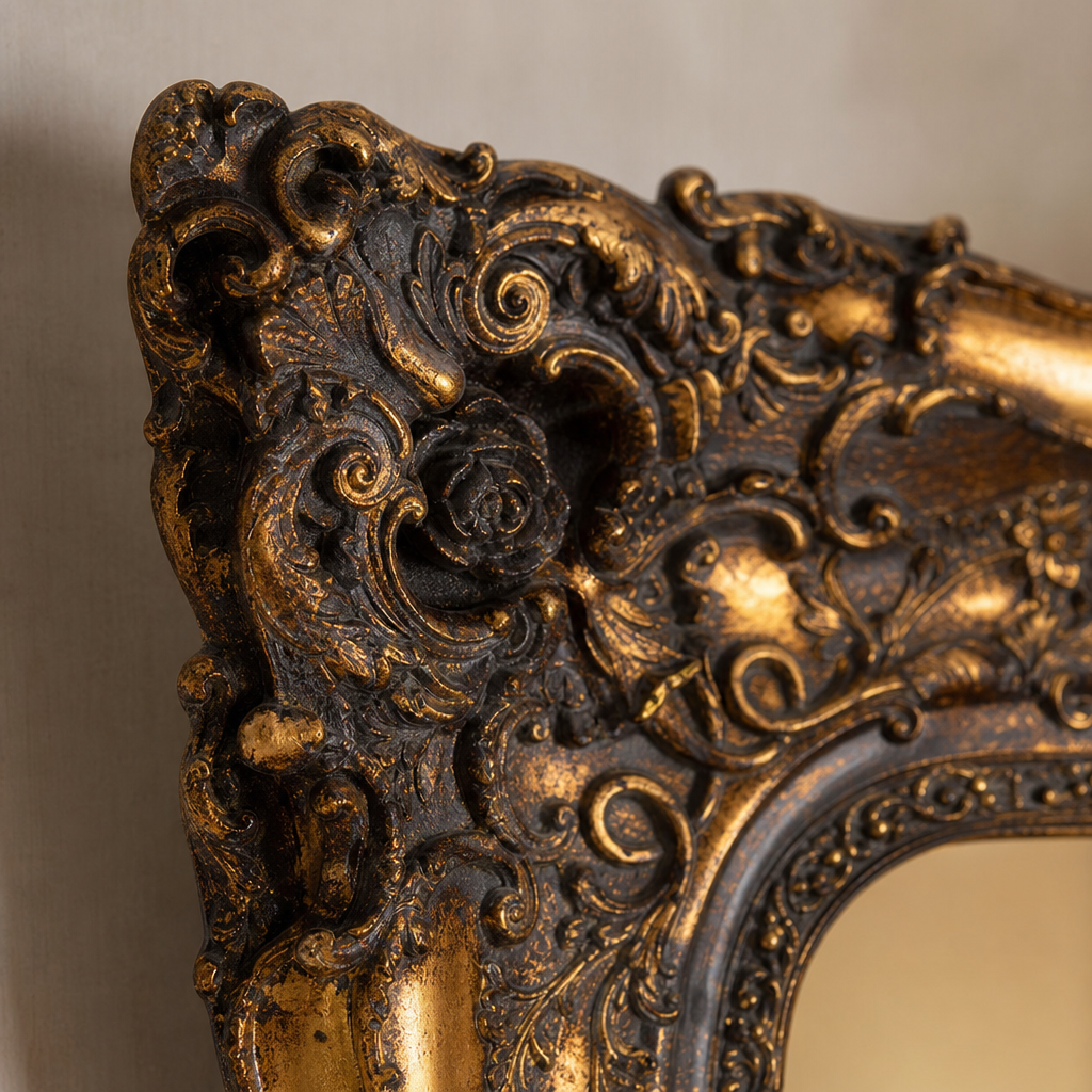 Antique Ornate Wall Mirror