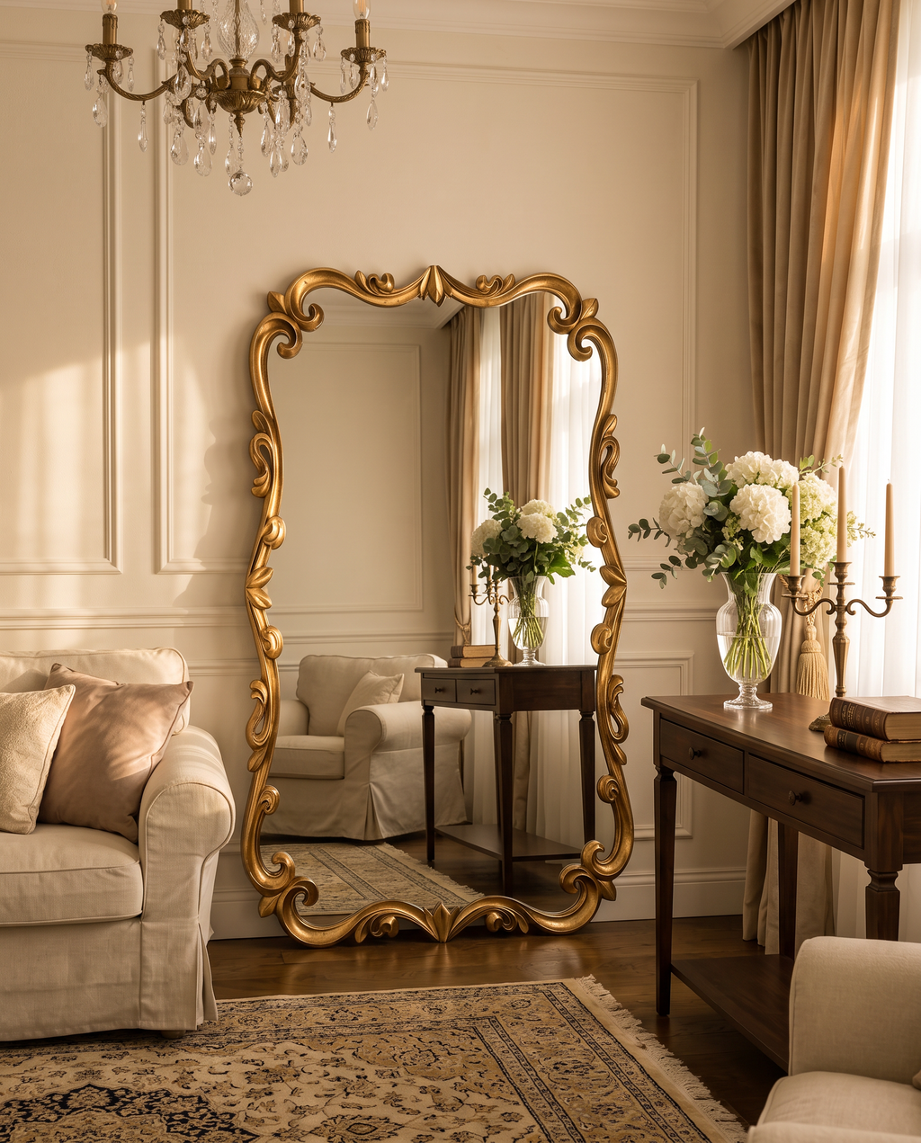 Florentine Rococo Gold Mirror