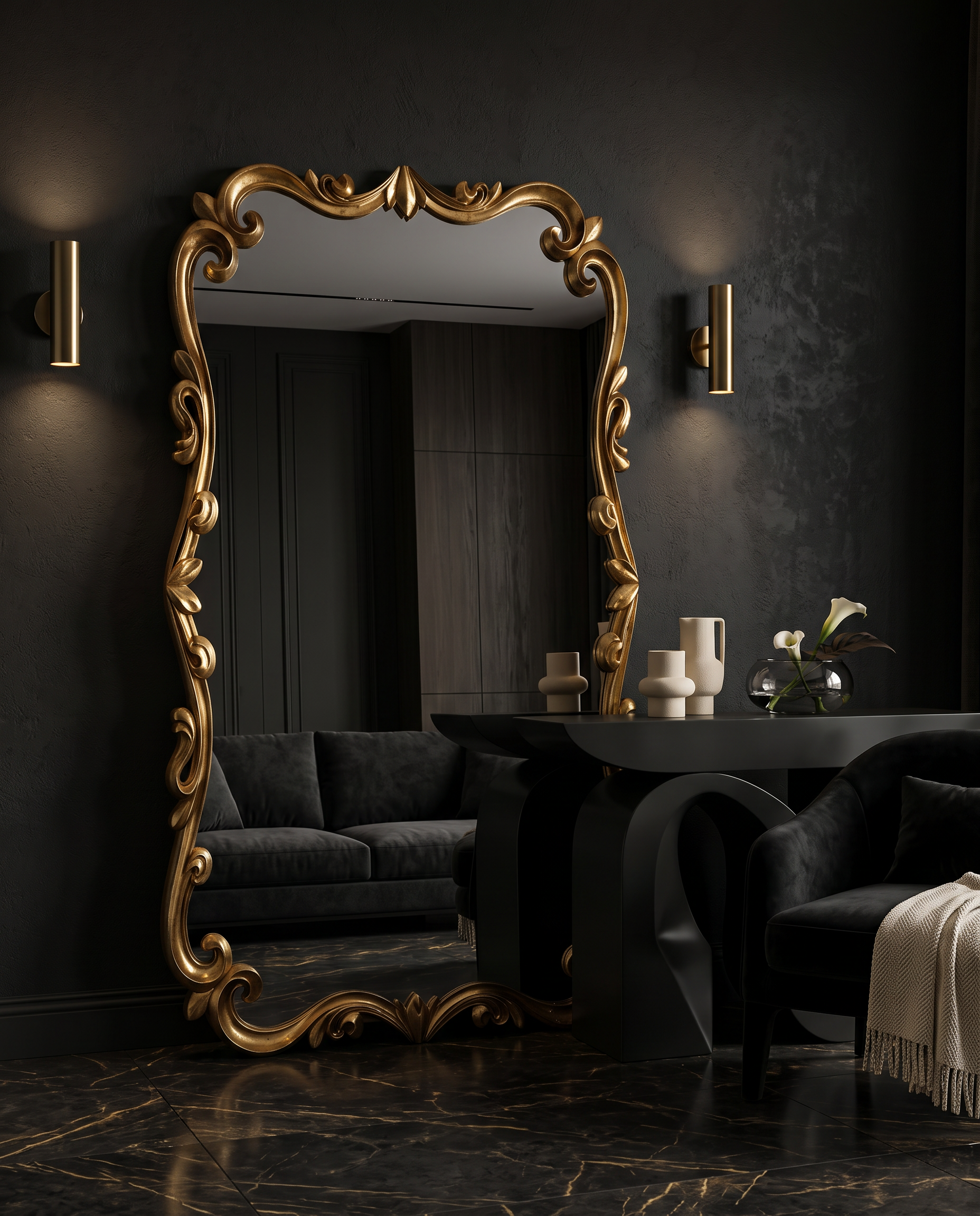 Florentine Rococo Gold Mirror